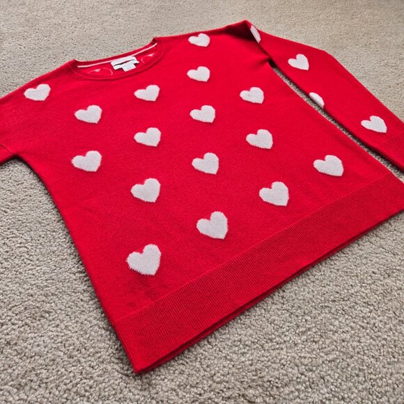 NWOT Christian Siriano 100% Cashmere Heart Sweater - Picture 12 of 15